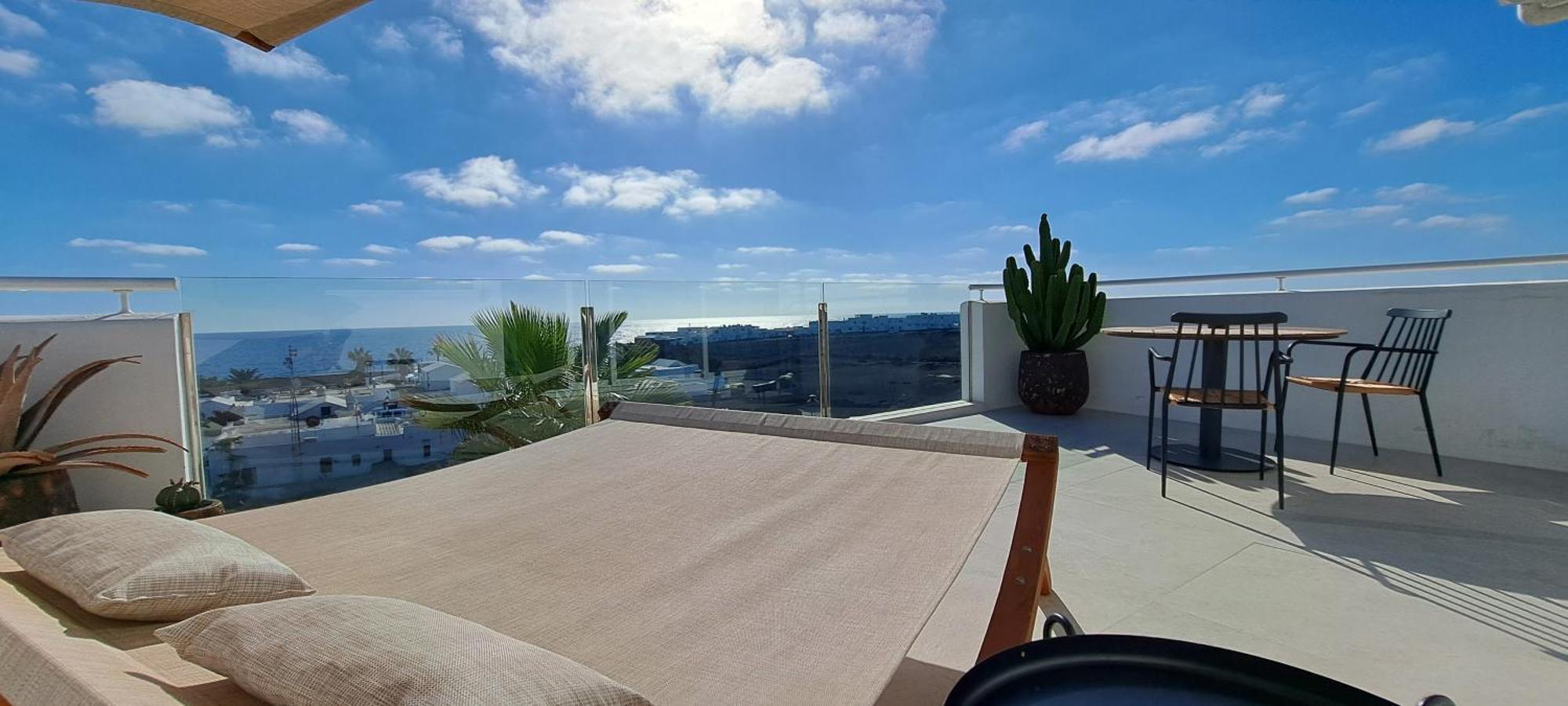 Cocomar II ~ Ocean View Loft Apartment Guatiza Bagian luar foto